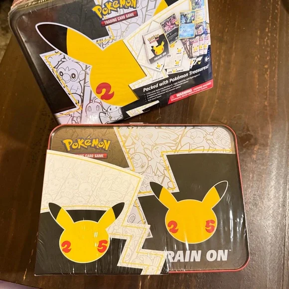 Pokémon Pikachu Collectible Tin 25th Anniversary Edition- Factory Sealed - Picture 7 of 9